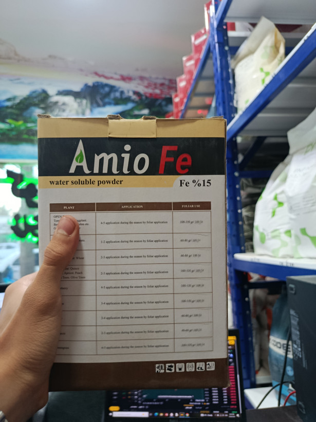 کود آهن کلاته (Amio Fe) میلتار – ۱۵٪ آهن + آمینواسید و جلبک – ۱ کیلوگرم